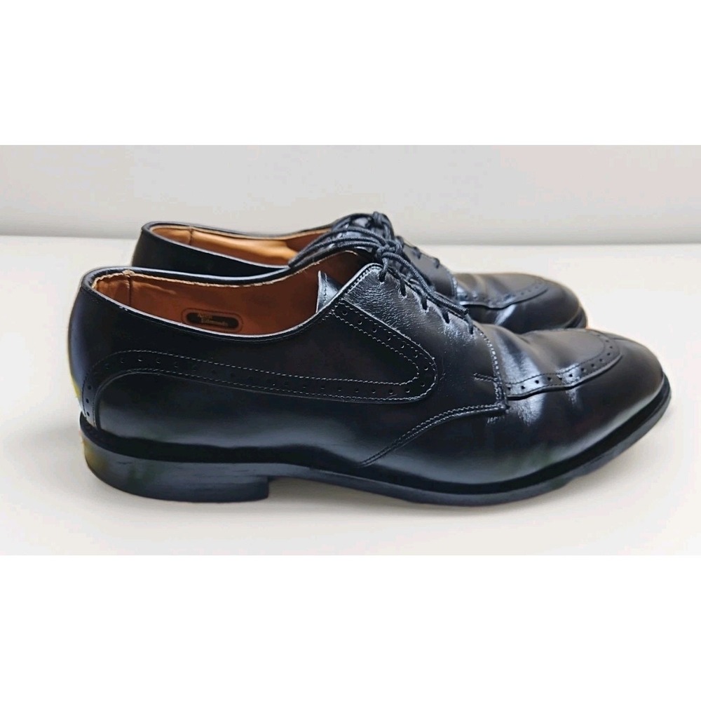 Allen Edmonds 10.5 Kingsley Black Leather‎ Oxford Lace Up Loafer Career #448